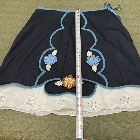 Anthropologie blue skirt 8 - Picture 7 of 14